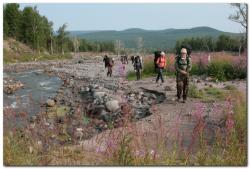 Фотография маршрута к вулкану Кизимен на Камчатке