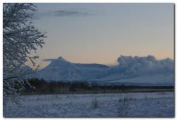 Извержение вулкана Толбачик на Камчатке