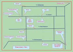 План схема села Лазо на Камчатке