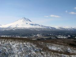 Камчатка, вулкан Кизимен, снимок сделан с вертолета