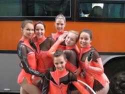 Камчатские гимнастки после показательных выступлений