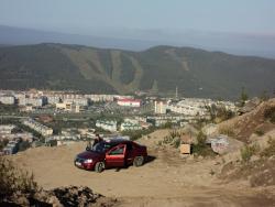 27. Такси по дороге на Мишенную сопку. Петропавловск-Камчатский, 2015.jpg