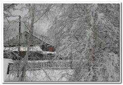 Зима в селе Лазо на Камчатке