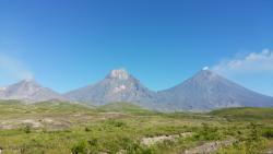 Вулканы Камчатки: Безымянный, Камень, Ключевской