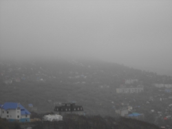 Петропавловск-Камчатский, Мишенная сопка в тумане
