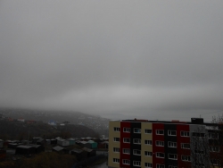 Дождь, туман в Петропавловске-Камчатском