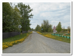 Дорога в селе Лазо Мильковского района Камчатского края