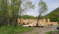 Строительство этнодеревни в центре города Петропавловска-Камчатского