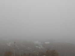 Туманное утро в Петропавловске-Камчатском