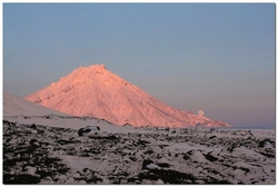 Вулкан Большая Удина на полуострове Камчатка