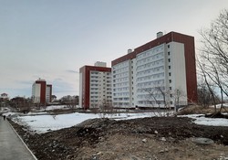 9-этажки на улице Карбышева в Петропавловске-Камчатском